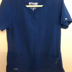 Indigo Grey’s Anatomy scrub top